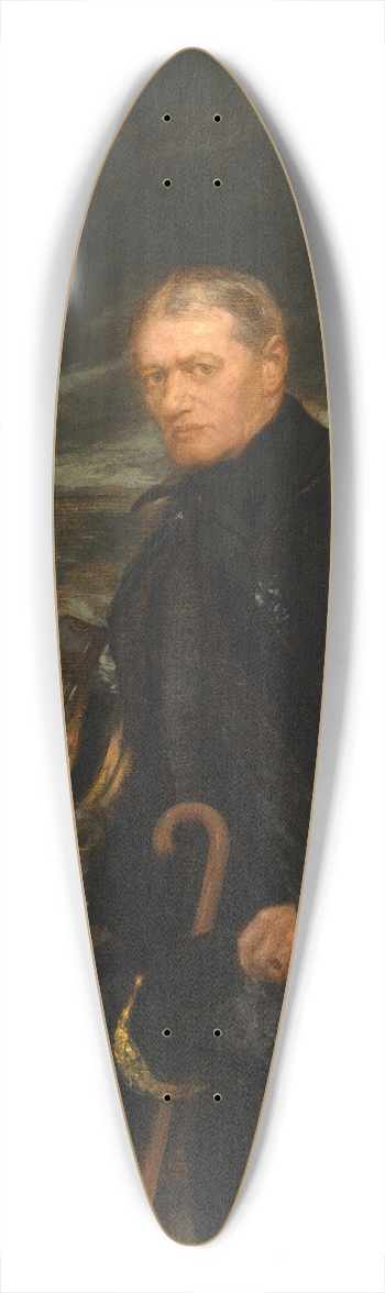 August Franzen - Robley Dunglison Evans 39.3 inch art pintail longboard deck