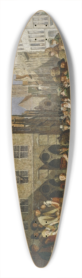August Jernberg - A Dancing Bear 39.3 inch art pintail longboard deck