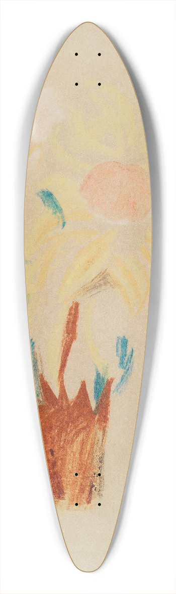 August Macke - Blumentopf (gro) 39.3 inch art pintail longboard deck