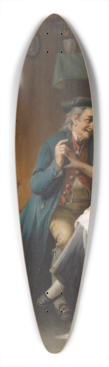 August Mller - Der Verehrer 39.3 inch art pintail longboard deck