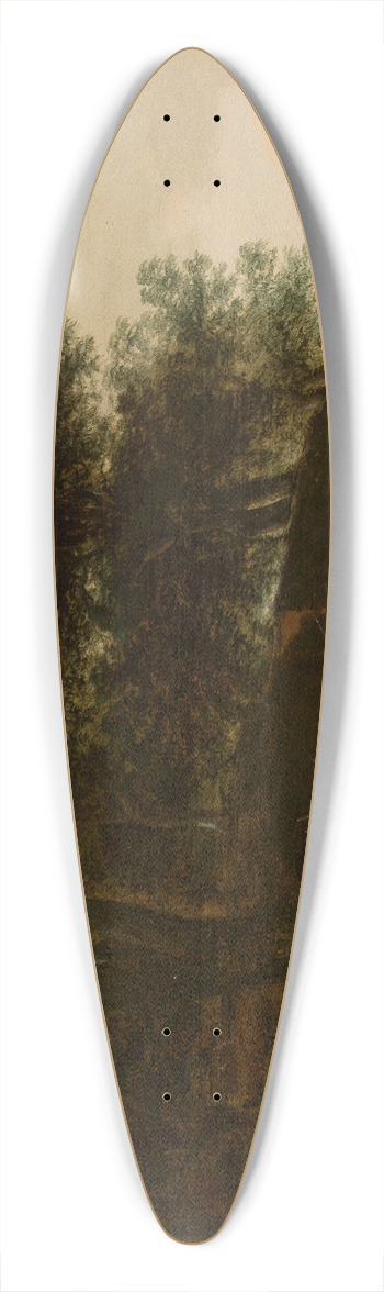 August Querfurt - Assault on travellers 39.3 inch art pintail longboard deck