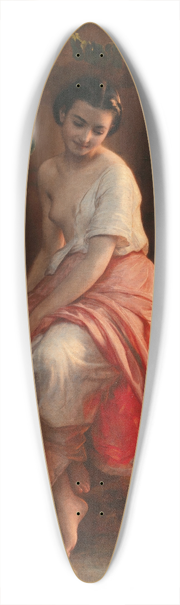 August Riedel - A Woman Bathing 39.3 inch art pintail longboard deck