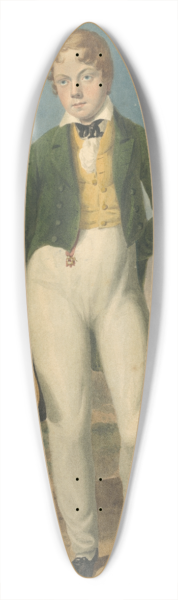 Augustus Earle - The Infant Roscius (Thomas Cummings) 39.3 inch art pintail longboard deck
