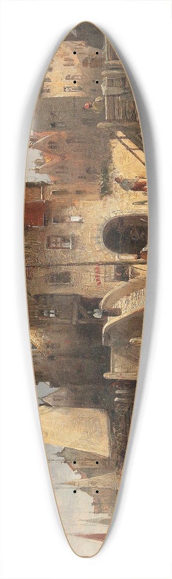 August Von Siegen - Cappriccio 39.3 inch art pintail longboard deck
