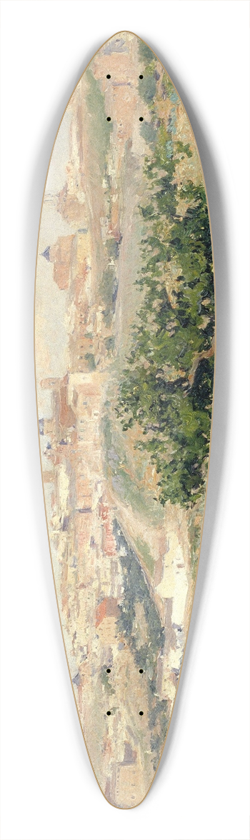 Aureliano de Beruete - View of Toledo 39.3 inch art pintail longboard deck