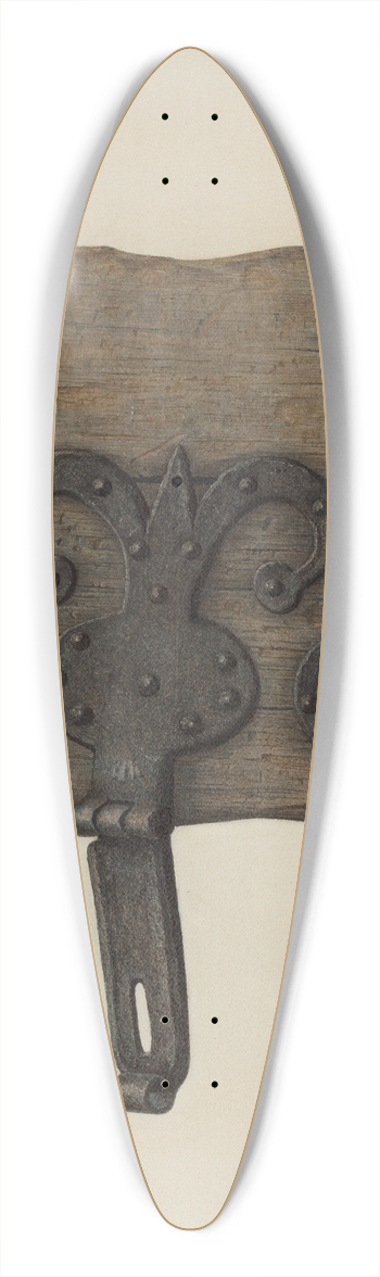 Austin L. Davison - Conestoga Wagon Tool Box Lid 39.3 inch art pintail longboard deck