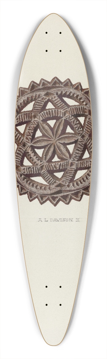Austin L. Davison - Iron Stand 39.3 inch art pintail longboard deck
