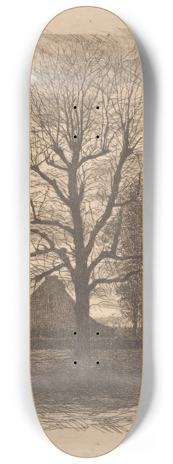 Jan Veth - Boerderij tussen hoge bomen, Ewijkshoeve 8.25 inch art skate deck