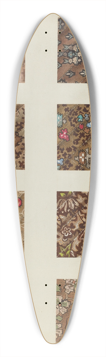 A. Zimet - Swatch from Patchwork Quilt 39.3 inch art pintail longboard deck
