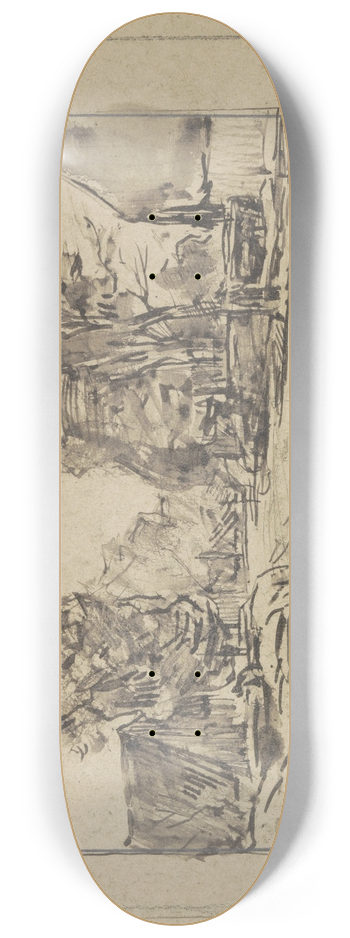 Jan Veth - Dorpsweg met bomen 8.25 inch art skate deck