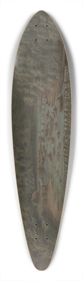 Balthazar Nebot - Aysgarth Falls, Yorkshire 39.3 inch art pintail longboard deck