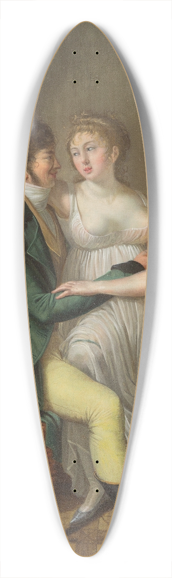 BAPTISTE TURLARE - Rendezvouz 39.3 inch art pintail longboard deck