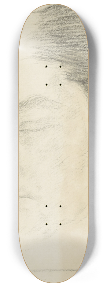 Jan Veth - Kopstudie, met gesloten ogen 8.25 inch art skate deck