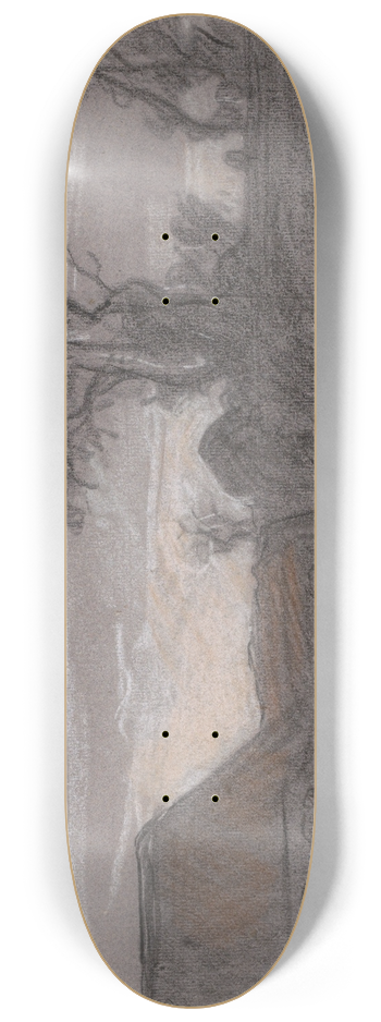 Jan Veth - Landschap met bomen en een pad langs een huis 8.25 inch art skate deck