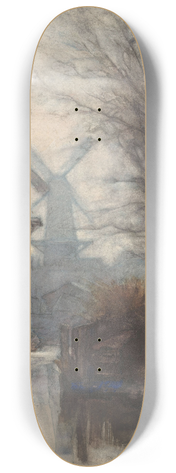 Jan Veth - Molens aan een vaart 8.25 inch art skate deck