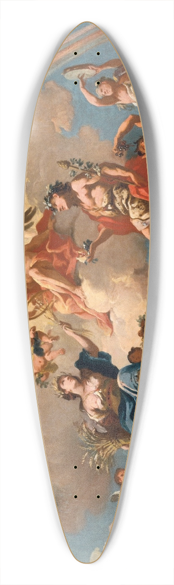 Bartolomeo Altomonte - The Four Seasons favouring Chronos 39.3 inch art pintail longboard deck