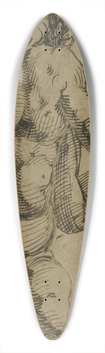 Bartolomeo Passarotti - Standing Putto Seen From the Back 39.3 inch art pintail longboard deck