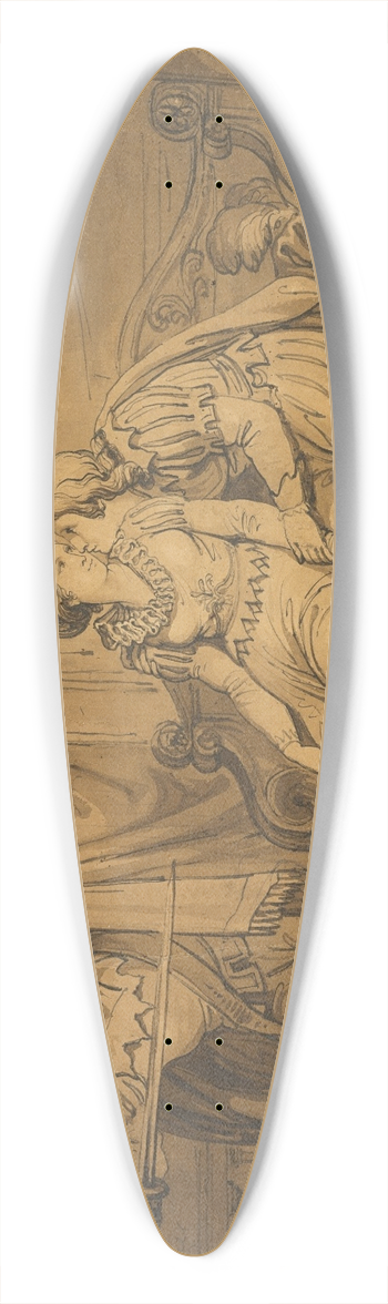 Bartolomeo Pinelli - Paolo and Francesca 39.3 inch art pintail longboard deck