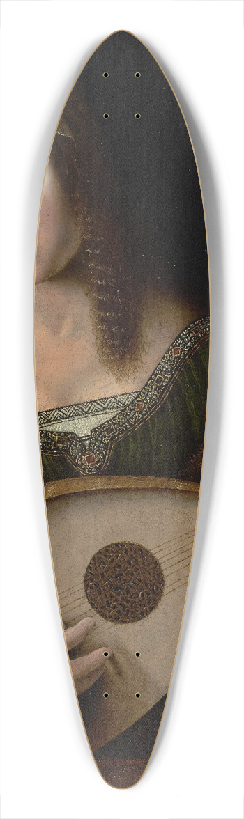 Bartolomeo Veneto - Lady Playing a Lute 39.3 inch art pintail longboard deck