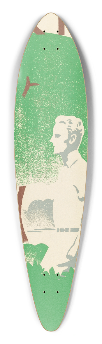 Beard - Hiking 39.3 inch art pintail longboard deck