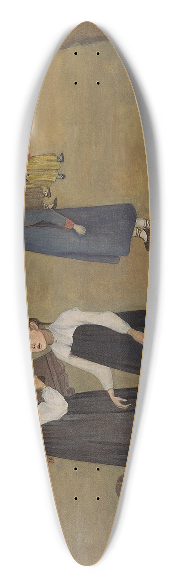 Beda Stjernschantz - Everywhere A Voice Invites Us 39.3 inch art pintail longboard deck