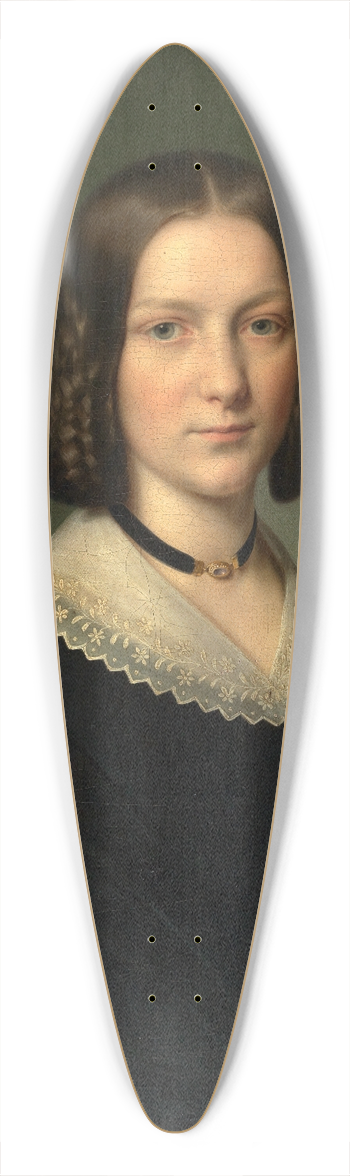 Benjamin Heinrich Orth - Bildnis einer jungen Dame 39.3 inch art pintail longboard deck