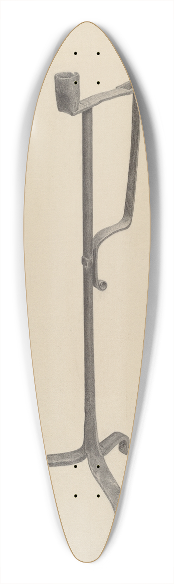 Benjamin Resnick - Rush Light and Candle Holder 39.3 inch art pintail longboard deck