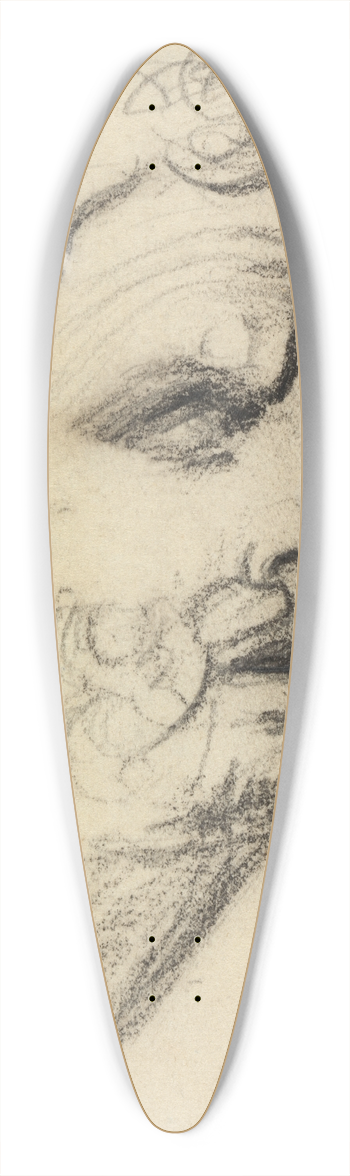 Benjamin Robert Haydon - Portrait Study of a Man 39.3 inch art pintail longboard deck