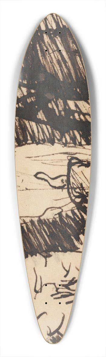 Benjamin Robert Haydon - Study of a Biblical Scene 39.3 inch art pintail longboard deck