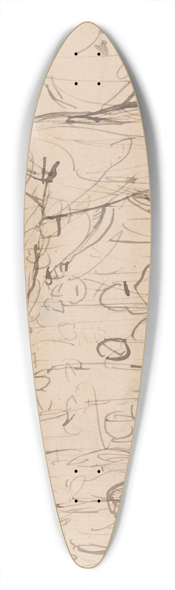 Benjamin Robert Haydon - The Prince Regent, Scene iV 39.3 inch art pintail longboard deck