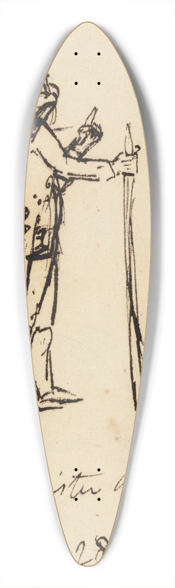 Benjamin Robert Haydon - Westminster Bridge 39.3 inch art pintail longboard deck