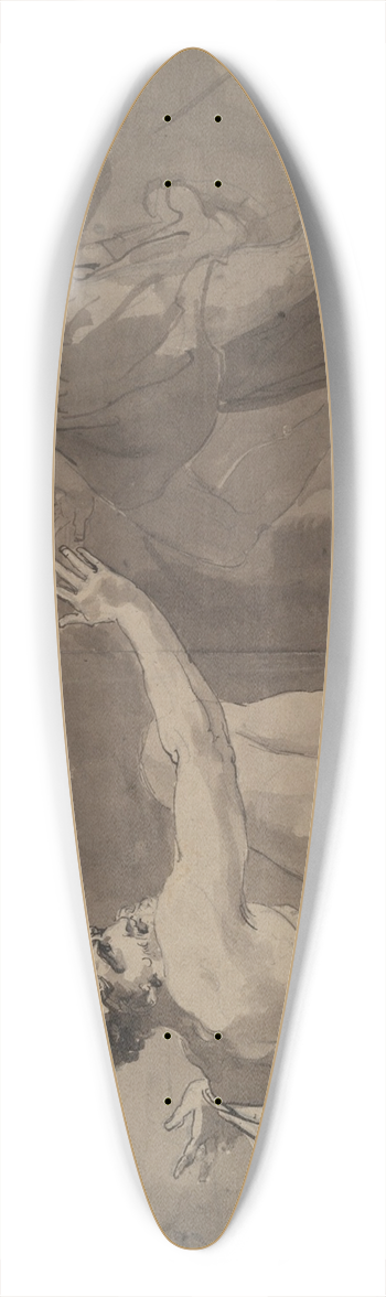 Benjamin West - ClassicalScene 39.3 inch art pintail longboard deck