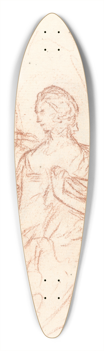 Benjamin West - Sketch 39.3 inch art pintail longboard deck