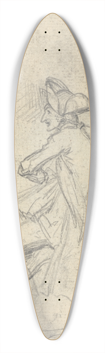 Benjamin West - Study 39.3 inch art pintail longboard deck