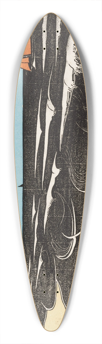Bernard Essers - Zee bij Bergen 39.3 inch art pintail longboard deck