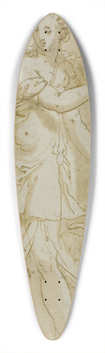 Bernardino India - Justice 39.3 inch art pintail longboard deck