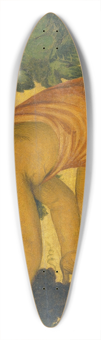 Bernardino Luini - Putto picking Grapes 39.3 inch art pintail longboard deck