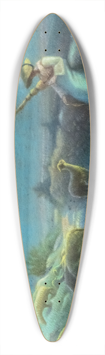 Bernard-Joseph Artigue  - Shepherdess 39.3 inch art pintail longboard deck