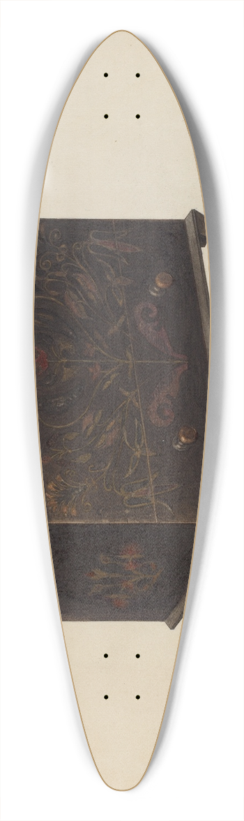Bernard Krieger - Chest 39.3 inch art pintail longboard deck