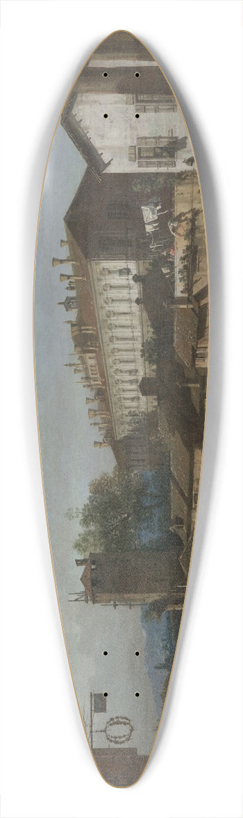 Bernardo Bellotto - The Lock atDolo 39.3 inch art pintail longboard deck