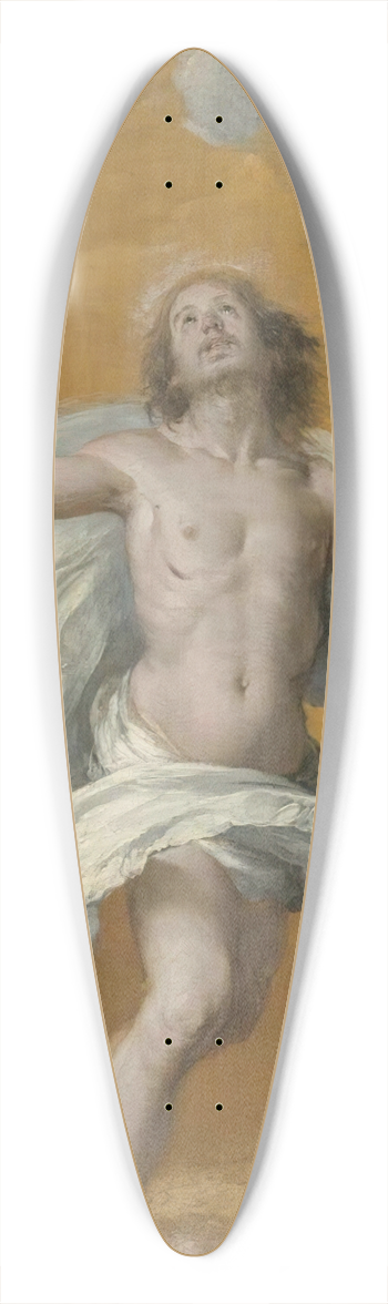 Bernardo Strozzi - The Risen Christ 39.3 inch art pintail longboard deck