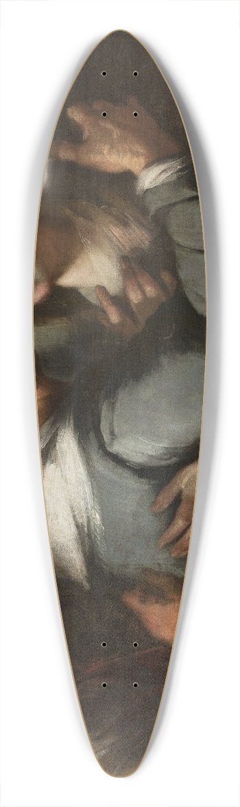 Bernardo Strozzi - Visitation 39.3 inch art pintail longboard deck