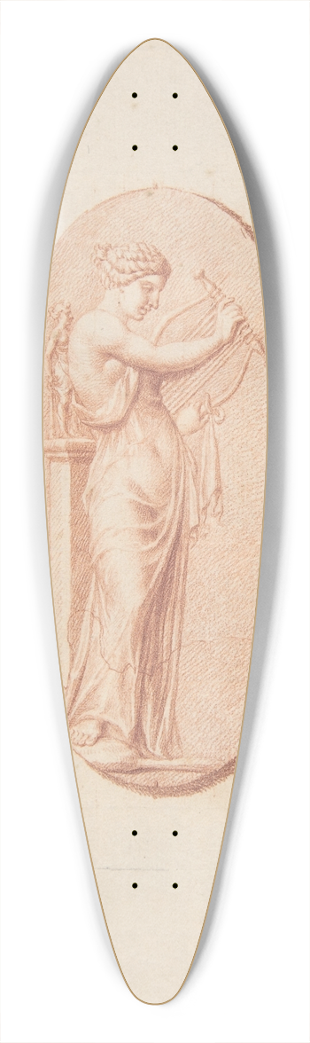 Bernard Picart - A Muse 39.3 inch art pintail longboard deck