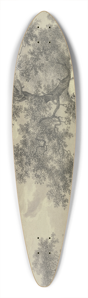 Bernhard Hendrik Thier - Unter einem Baum ein Bauer bei zwei Khen 39.3 inch art pintail longboard deck