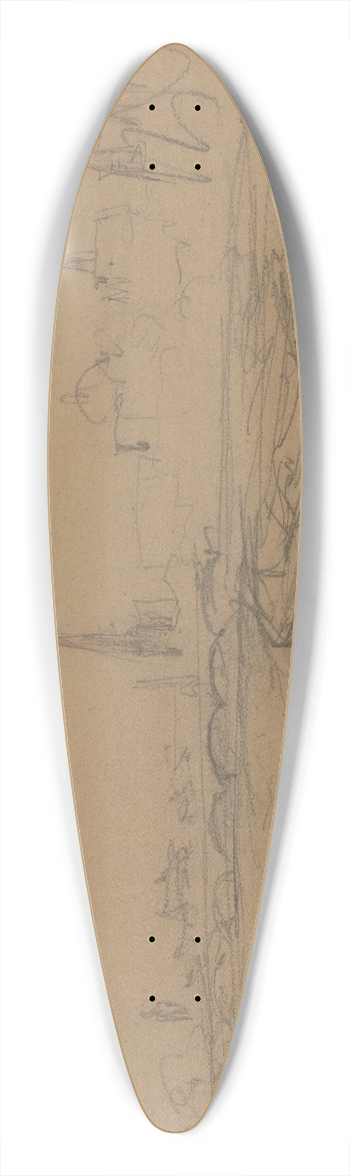 Bernhard Mannfeld - Frankfurt am Main 39.3 inch art pintail longboard deck