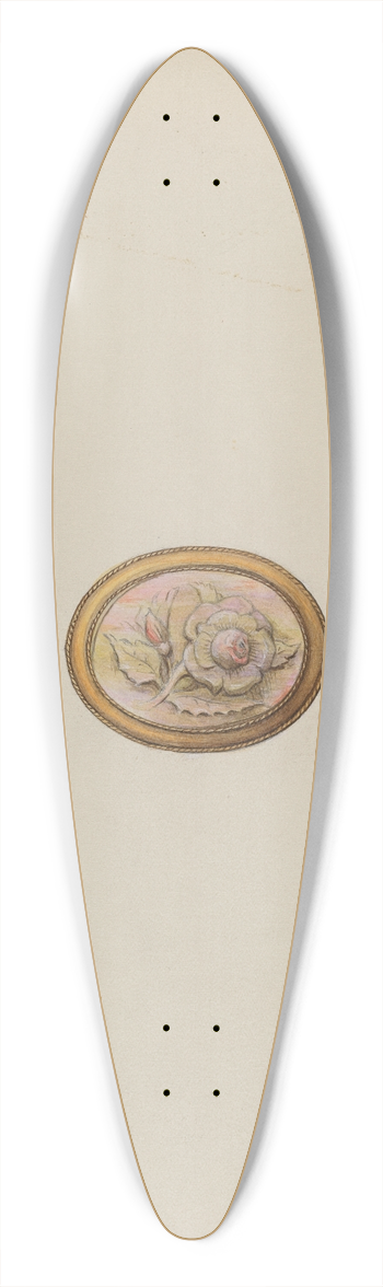 Bertha Semple - Brooch 39.3 inch art pintail longboard deck