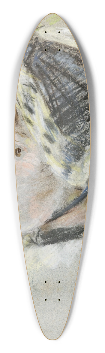 Berthe Morisot - Jeanne Pontillon  La Capeline 39.3 inch art pintail longboard deck