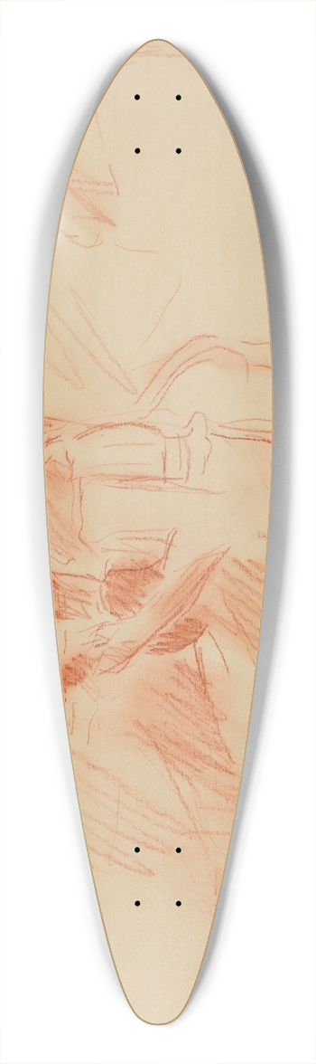 Berthe Morisot - La Mandoline 39.3 inch art pintail longboard deck