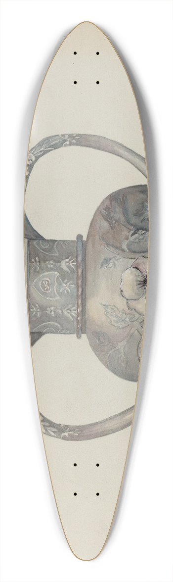 Beulah Bradleigh - Pewter Tea Set 39.3 inch art pintail longboard deck