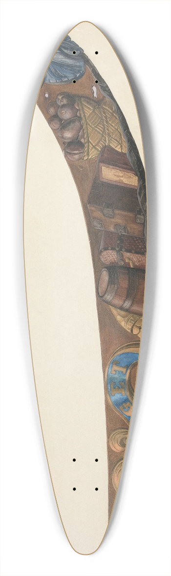 Beverly Chichester - Nameboard from Schooner 39.3 inch art pintail longboard deck